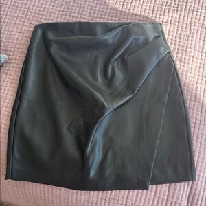 Aritzia leather skirt w/ cinched waist